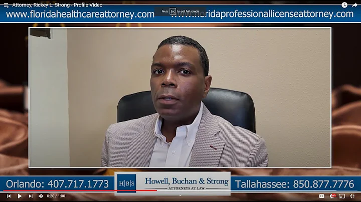 Attorney, Rickey L. Strong - Profile Video