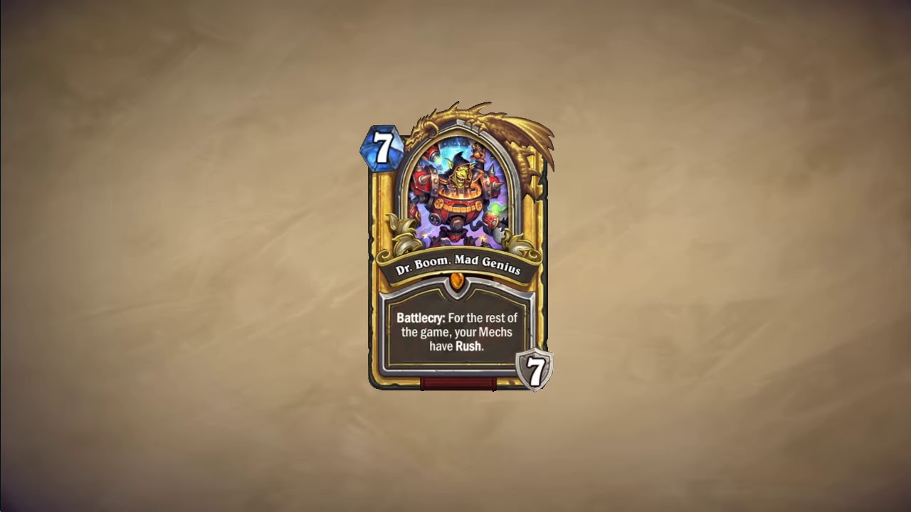 Hearthstone Sounds - Mechs Assemble [Dr. Boom, Mad Genius]