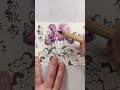 割り箸ペンでガーデンシクラメンを描きました #shots #絵手紙 #ガーデンシクラメン
