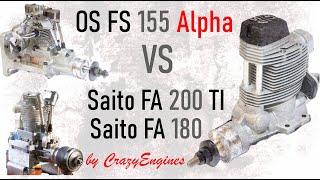 OS FS 155 Alpha vs Saito 200 Class engines - YouTube