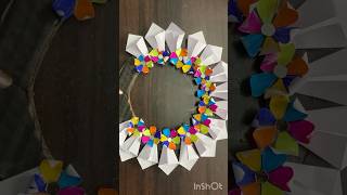 Easy paper craft ideas #diy #viralshort #craft #trending #wallhanging #Yt shorts #viral #papercraft