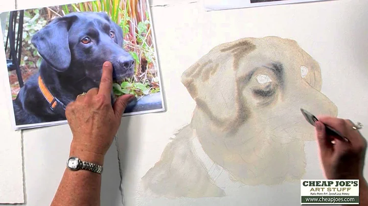 How to Paint a Dog's Face with Watercolor Artist Nancy Couick-Part 1