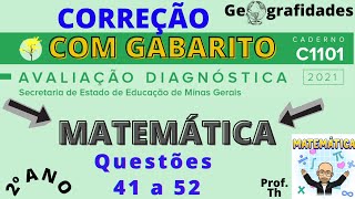 Mathematics Diagnostic Assessment Correction 11th Grade - QUESTIONS 41 to 52 Mathematics Diagnostic Assessment Correction 11th Grade - QUESTIONS 41 to 52