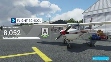 MS FS2020 Xbox Flight Training  VFR Navigation  Departure Score 8,052