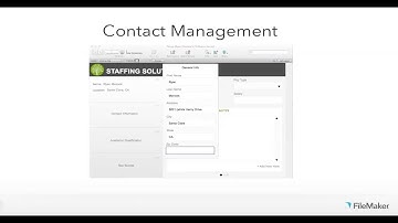 FileMaker Web Seminar: Idea to iPad - Contact Management