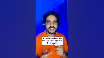 6 YouTube channels that can make you an AI expert ✅👇#ai #artificialintelligence #youtube #shorts
