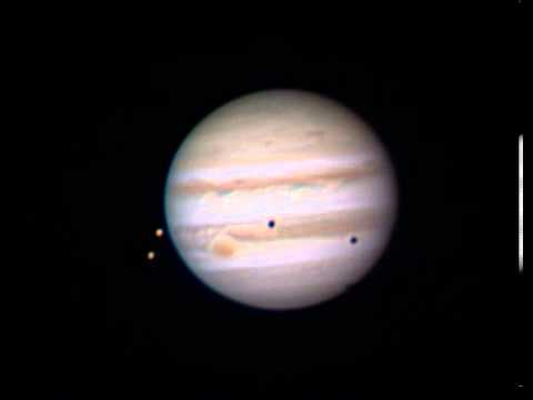 Jupiter triple transit 20131012 - YouTube