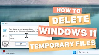 How to Delete Temp Files in Windows 11 | Speed Up Your PC with %temp%, temp, and prefetch