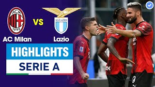 Highlights AC Milan vs Lazio | Leao hành hạ hàng thủ tung 2 kiến tạo - Pulisic vô lê tuyệt đẹp