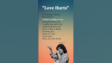 Thumbnail of Love Hurts lyrics - Nazareth #lyric #lovehurts #nazareth #trending