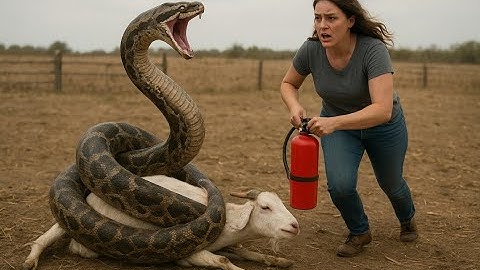 Girl Saves Goat from Giant Python | Heart-Stopping Animal Rescue