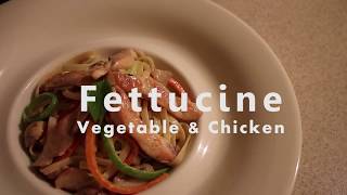 How to Make The Worlds Best Fettuccine Alfredo with Chicken and Vegetables Recipe