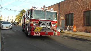 1st Video of Brand New 2022 FDNY Engine 297 returning to quarters
