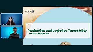Production and Logistics Traceability (Webinar)