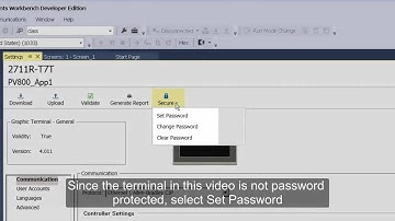 PanelView 800 Graphic Terminal - Securing HMI From Remote Access (R10)