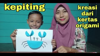 Kepiting Cara Mudah Membuat Kepiting Dari Kertas Origami