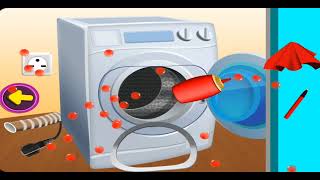 Washing Machine Repair Shop 2D Fun Club gameplay screenshot 1