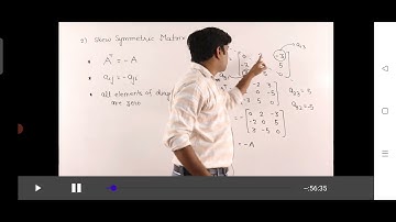 symmetric matrix, skew symmetric matrix orthogonal matrix sum of symmetric and skew symmetric matrix