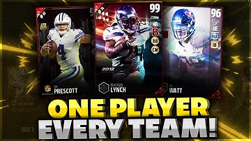ONE PLAYER FROM EVERY NFL TEAM GAMEPLAY! NFL Squad Builder Madden 17
