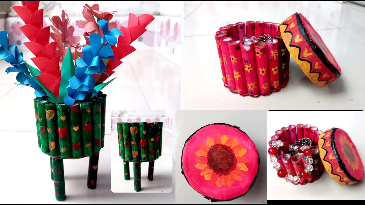 Unique Thread Spools Craft || Waste Material Craft 