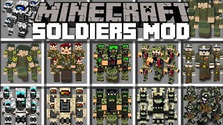 Minecraft SOLDIERS MOD / FIGHTING AGAINST MARK THE NOOB WITH SOLDIER BATTLES!! Minecraft screenshot 2