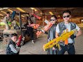 LTT Game Nerf War : Police Patrol Warriors SEAL X Nerf Guns Fight Mr Zero Scazy Crime Challenge