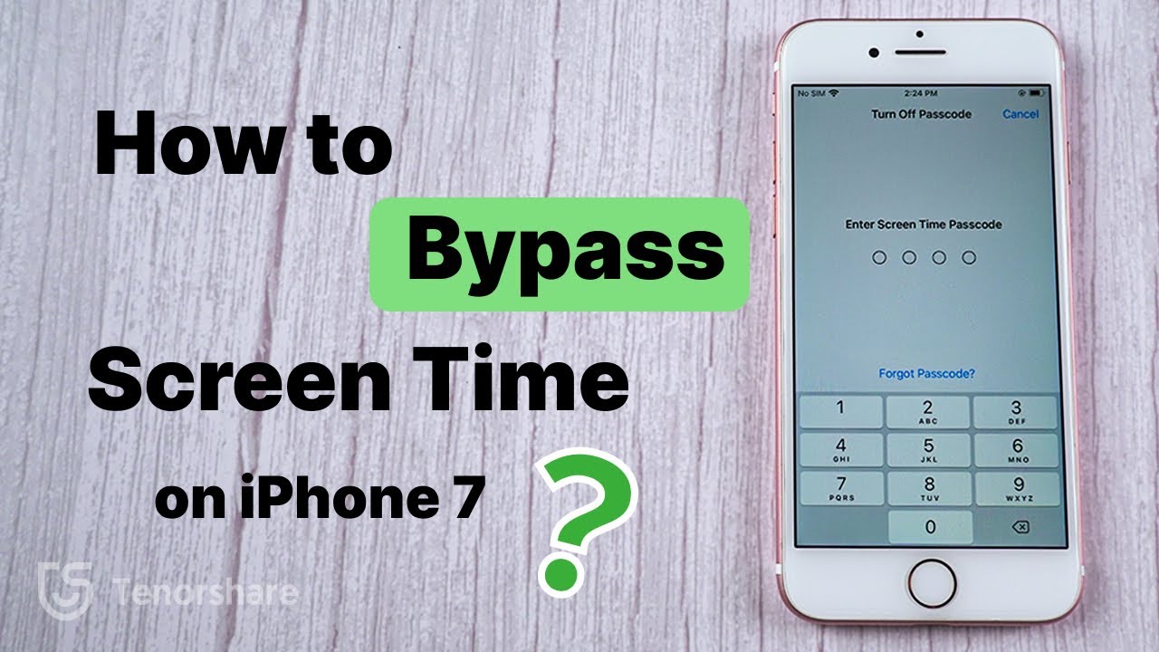 to Bypass Screen Time on iPhone 7 - YouTube