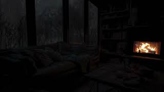 Cozy Rain Sounds on Cabin Ambience with Heavy Rain, Lightning and Crackling Fireplace for Sleep by Dallyrain 710 views 1 month ago 10 hours, 59 minutes