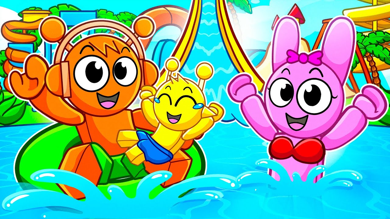 SPRUNKI FAMILY Goes To WATERPARK in Roblox!