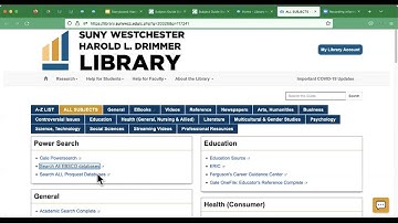 Database Tools for Narrowing Your Research Topic