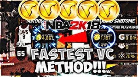 HOW TO EARN VC FASTER IN NBA 2K18! GET TONS OF VC IN MINUTES!!