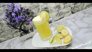 شاربات صيفية بالموز والليمون منعشة وبمقادير مضبوطة تخرجلك 2ل #وصفات_صيفية #razin_rayen