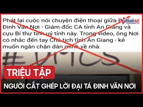Video Triệu tập người cắt ghép file ghi âm của Đại tá Đinh... - youtube