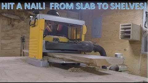 DIY LIVE EDGE SHELF- How to woodworking