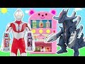 奧特曼買奧特膠囊對戰土之魔王獸和歐布大魔王獸 ultraman超人力霸王