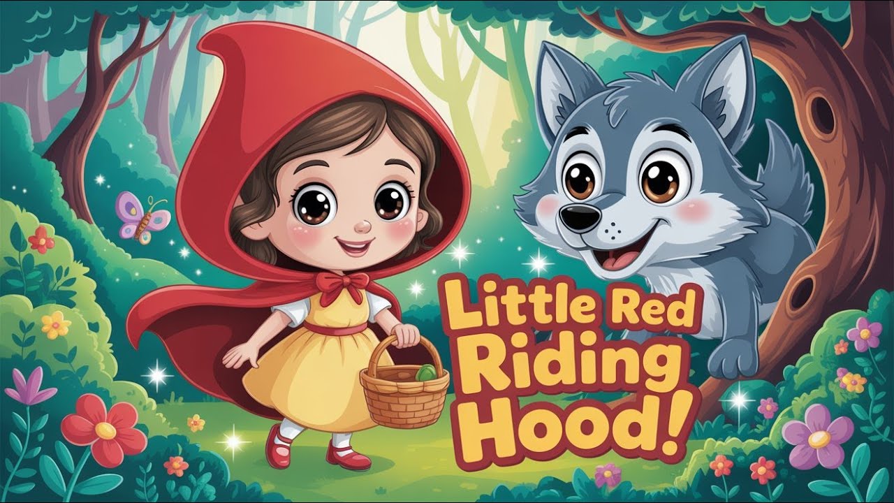 Little Red Riding Hood 🧺 | Kids Fairy Tale Story | Grandma Stories | 