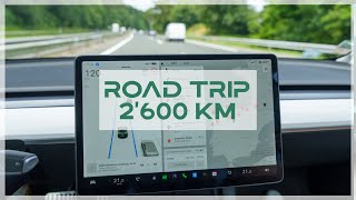 2’600 km de road trip en Tesla, comment ça marche ?