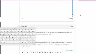 Practice w/ Math Editor in Canvas