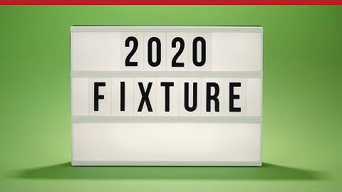 2020 Fixture Reveal