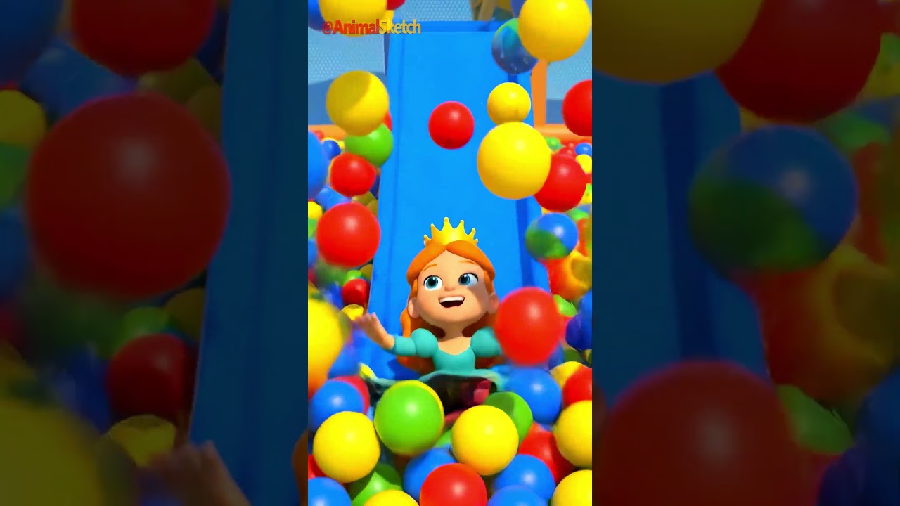 Весело с горками! 🌈 Детские песенки 🎼 Изучаем цвета с @AnimalSketch 