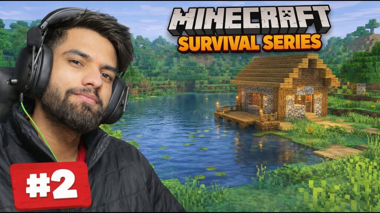 EP-2 | FINALLY GHAR AUR BED BANA LIYA | MINECRAFT SURVIVAL SERIES IN HINDI | UNICKPLAY