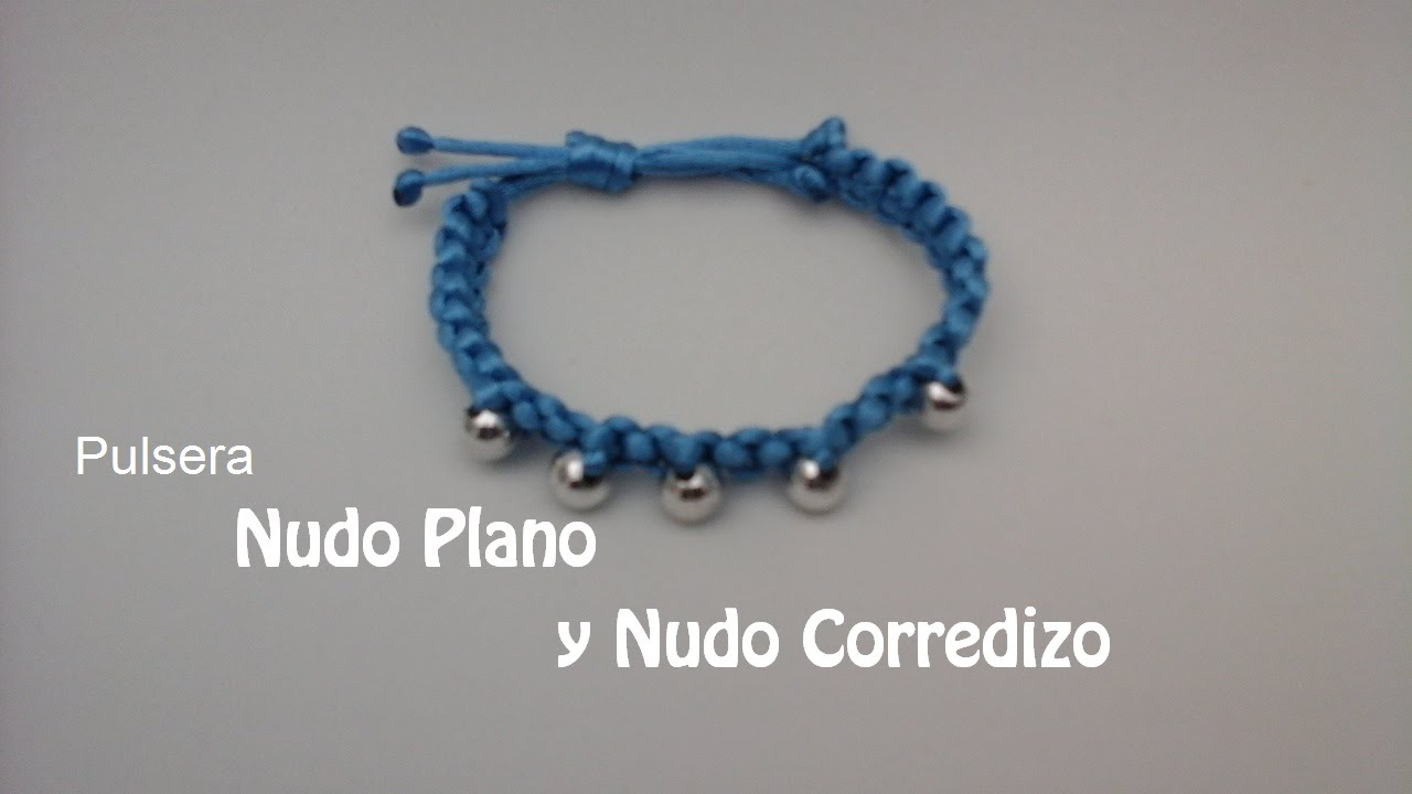 como hacer un nudo ajustable para pulsera