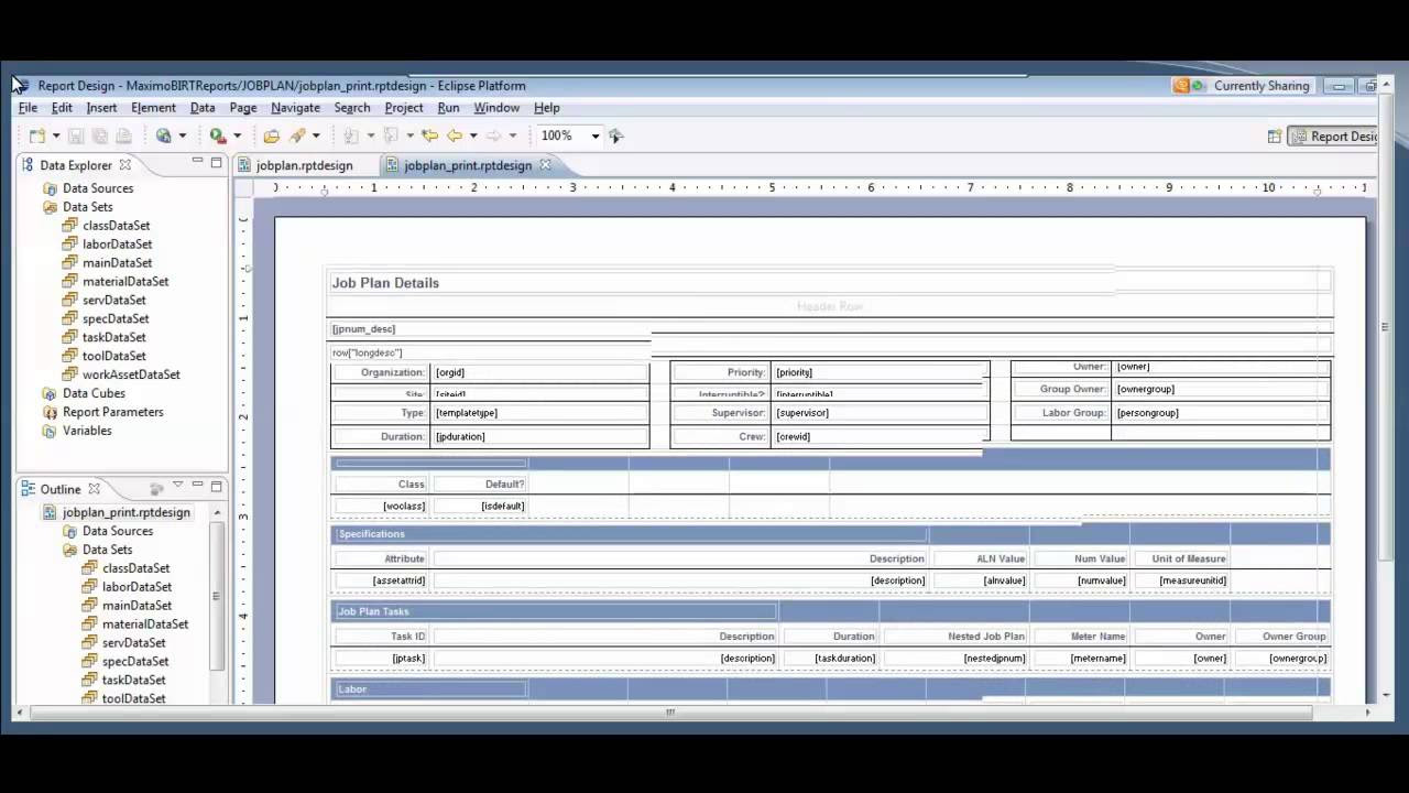 Birt Report Table Tutorial