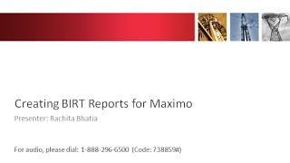Download Lagu Creating BIRT Reports for IBM Maximo - Ontracks Consulting Webcast MP3 Download Lagu Creating BIRT Reports for IBM Maximo - Ontracks Consulting Webcast MP3