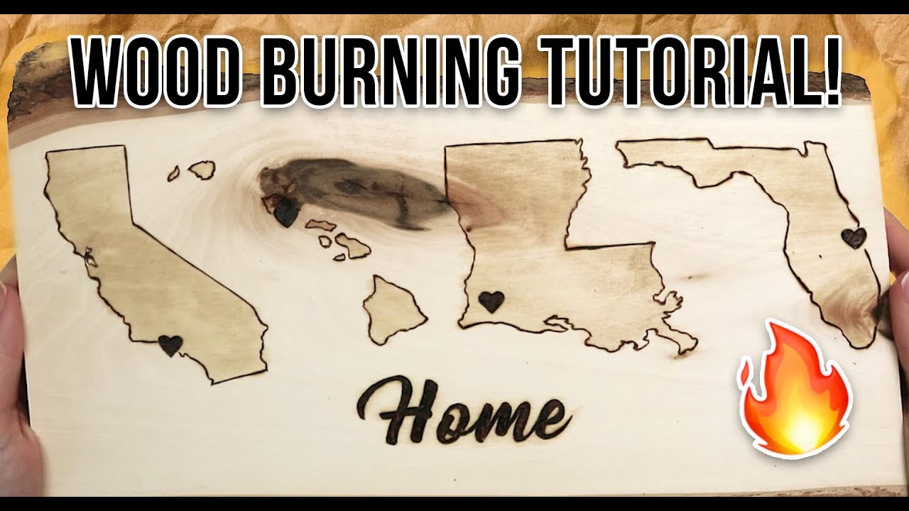 Wood Burning Tutorial! Pyrography Speed Art! 