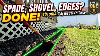 episode 1Edging the garden beds around the fence and the deck with a spade