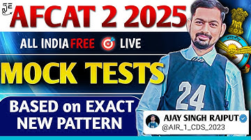 Free AFCAT Mock Tests || How To Avail || Based On Latest Pattern || AFCAT 2 2025 | By UPSC CDS AIR 1