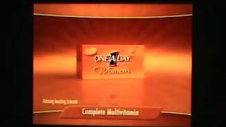 CMGUS VCR CLASSIC COMMERCIALS: 2007 BAYER ONE A DAY WOMEN'S BREAST HEALTH CALCIUM MULTI VITAMIN D