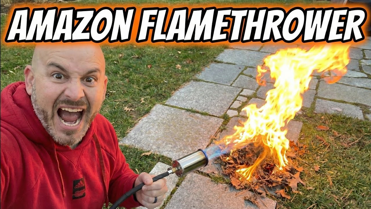 Lighting 3500° Weed Killer - What Could Go Wrong?