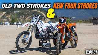 OLD TWO STROKES & NEW FOUR STROKES - DIRT BIKE VLOG 31